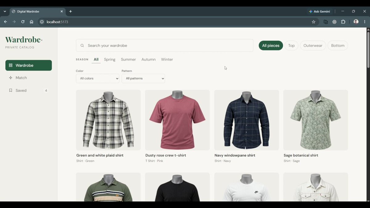 Preview of Digital Wardrobe