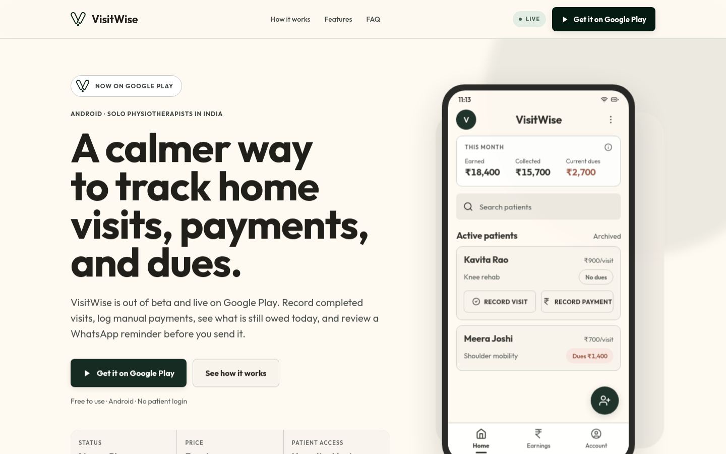 Preview of Visitwise