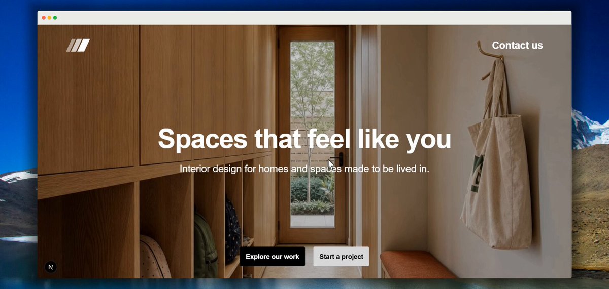 Preview of Interior design studio website