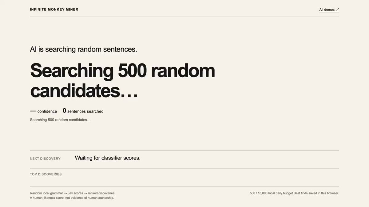 Preview of Random-sentence ranking experiment