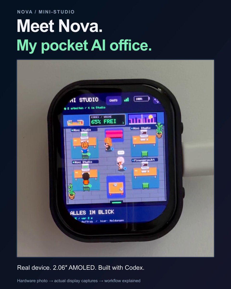 Preview of Nova ESP32 agent console
