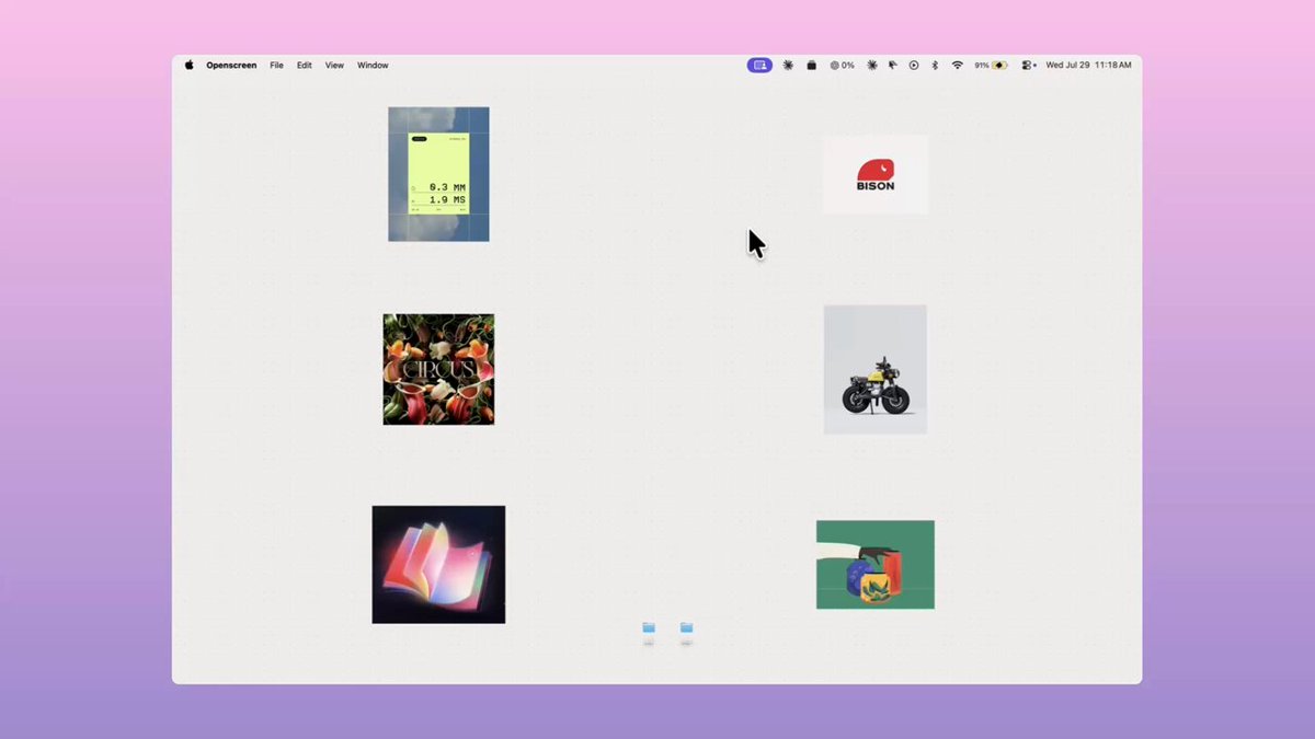 Preview of Pinterest wallpaper menu-bar app