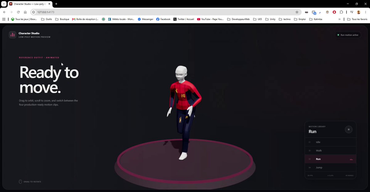 Preview of Low-poly outfit character generator