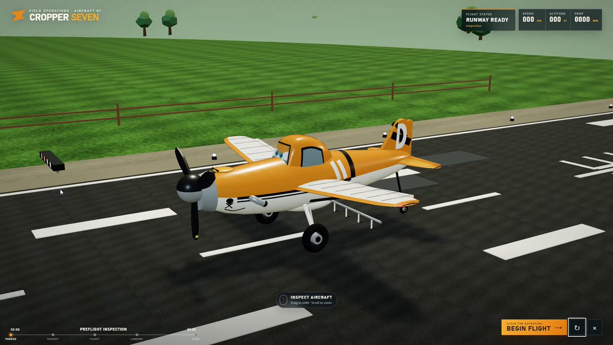 Preview of Aircraft takeoff-to-landing scene