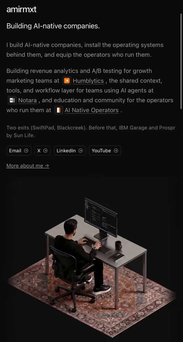 Preview of Amir website refresh